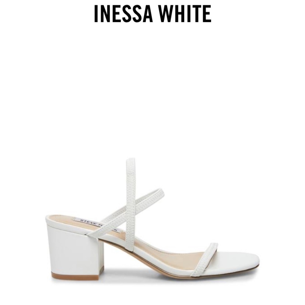 Steve Madden Heeled Sandal INESSA WHITE